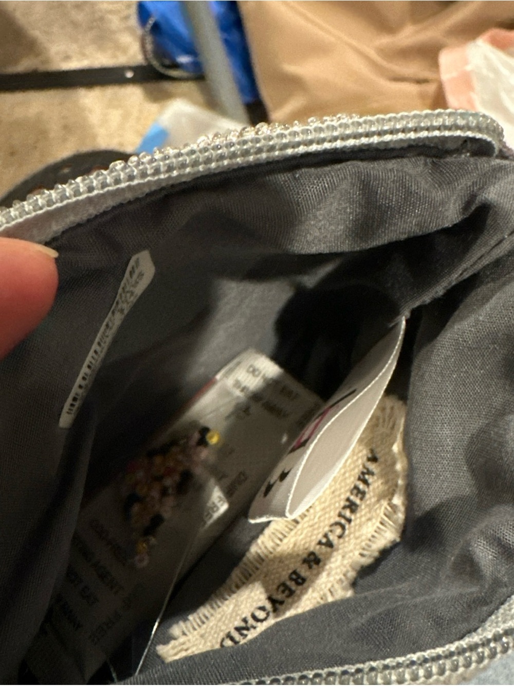 Gray Zip Wallet Pouch with Interior Brand Tag (Bundle of 2)
